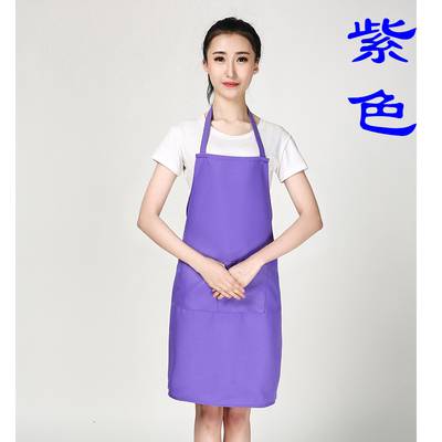 长春 帆布 围裙韩版时尚男女工作服美甲店奶茶店理发烫染师定制logo印字