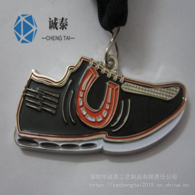 跑步鞋子奖牌，烤漆奖章，重庆奖牌生产厂
