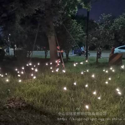 商业庆典户外灯光装饰 摇摆星星灯装饰 夜空引路景观灯