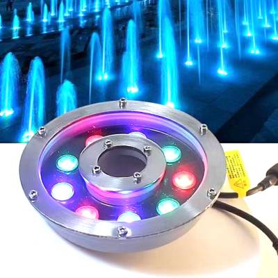众合 七彩单色LED喷泉灯水底灯 不锈钢防水DMX512
