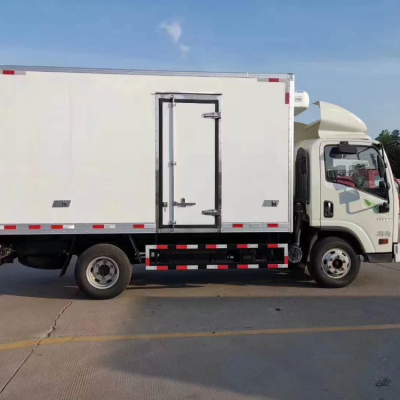 42米福田欧马可鲜活肉钩冷藏车食品冷冻运输车保温效果好