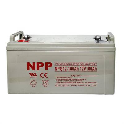 NPP耐普蓄电池NPG12-100胶体系列12V100AH光伏离网太阳能电池