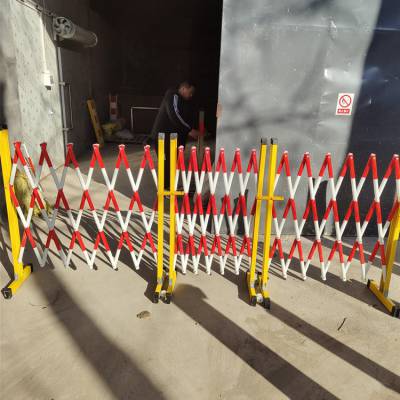 移动方便放置拉伸管式隔离栏 WL-ZK 学校校园隔断安全围栏