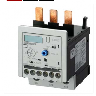 3RU1116-1AB1过载继电器手动自动复位螺钉连接1.1...1.6 A