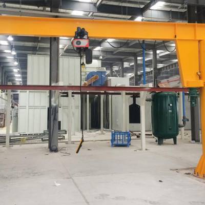 固定立柱式360度电动旋转单臂吊起重机工厂车间使用