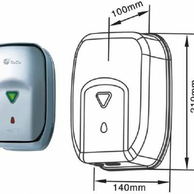 卫生间不锈钢皂液器机手按给皂器洗手液盒大容量公园商用皂液盒