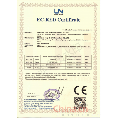 EC-RED Certificate
