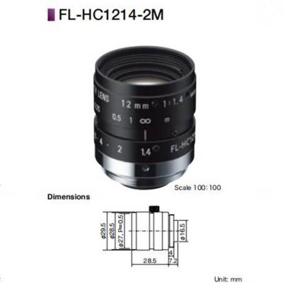 理光(RICOH)工业镜头--200万像素系列FL-HC1214-2M