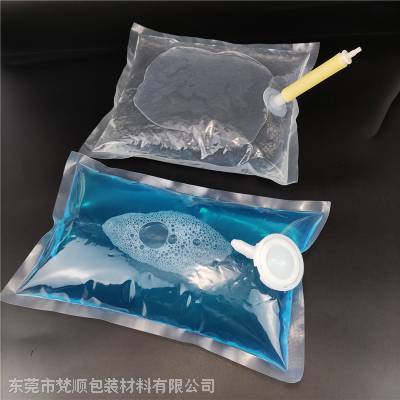 东莞厂家批发现货透明皂液袋配按压阀门 800ml 1L 2L 各规格复合塑料袋 盒中袋