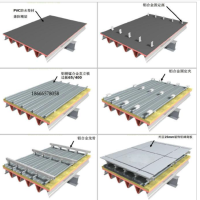 珠海建筑色卡铝镁锰板,PVDF屋面板图纸