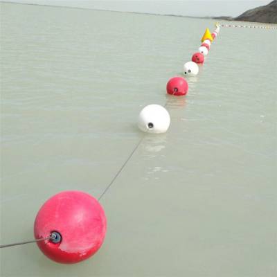 海域中心红色警戒线浮球 穿绳浮球安装组装方便