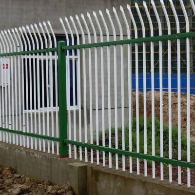 高度可定制加厚镀锌管材质锌钢护栏 小区学校外围墙焊接围栏