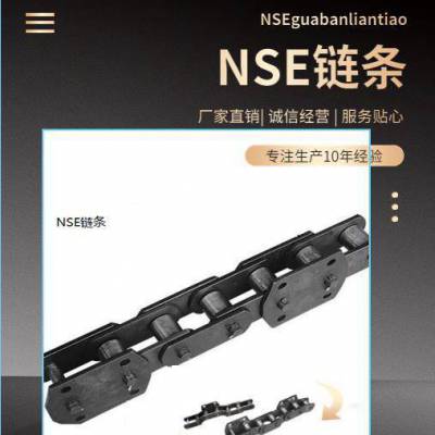 NSE提升机链条 斗式提升机板链 45#钢各种材质支持定制