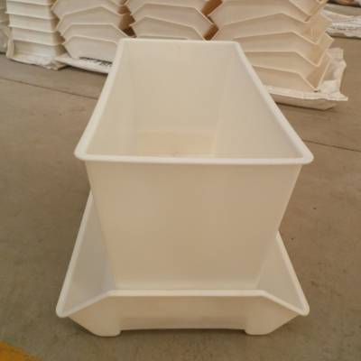 白色纯原料塑料喂料箱 优质白色料箱 鸭子料箱