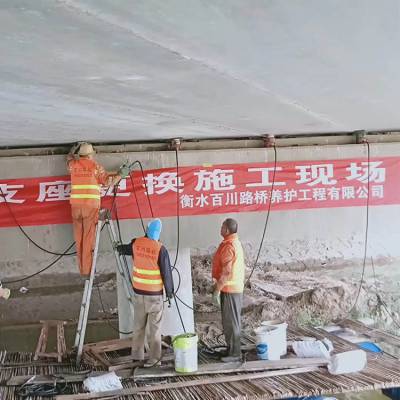 广东兴宁桥梁顶升支座更换养护施工
