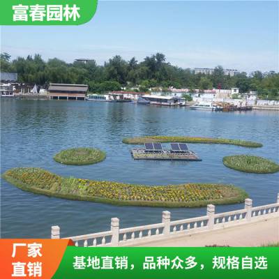 定制浮动生态湿地 植物纤维材料 水面水体绿化 河道治理浮床