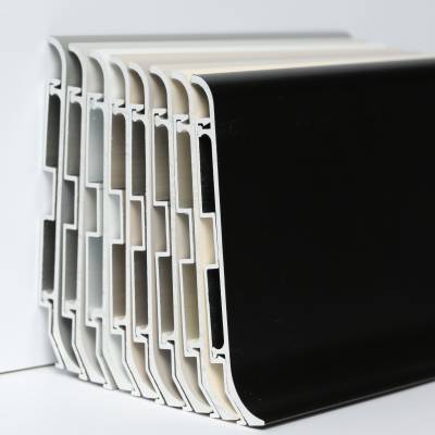 源头厂家 卡扣式安装 家装自装简便 落地支撑 多色可选与门墙同色 铝合金踢脚线