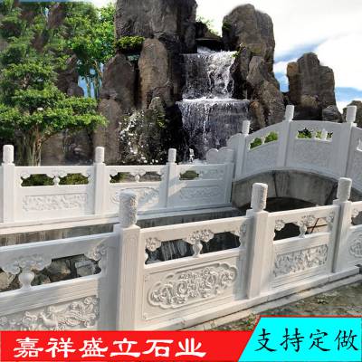 石头栏杆 河道石材护栏 汉白玉桥栏杆多少钱一米