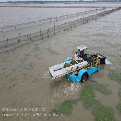 河道水葫芦清理船可免费安装 水上收割杂草机报价低