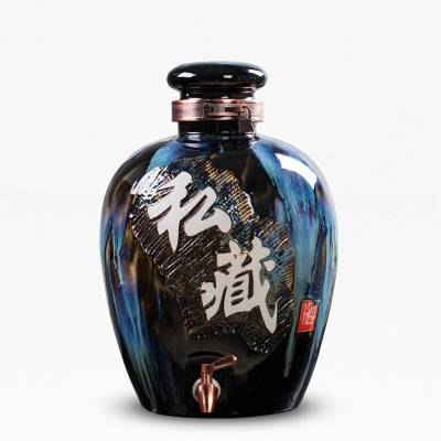 雕刻青花酒坛厂家直销 创意陶瓷白酒酒坛