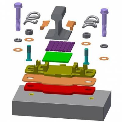 wj-7型扣件系统就是为适应铺设各类无挡肩无碴轨道