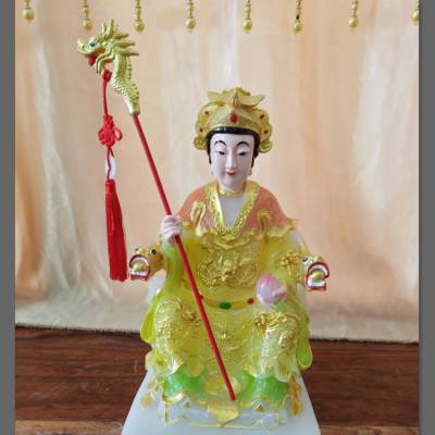 3米白妈妈佛像 白老太太神像 白玉仙人塑像 树脂佛像寺庙供奉摆件