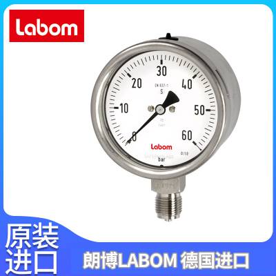 符合EN 837-1的波登管安全型式压力表Labom朗博BA45