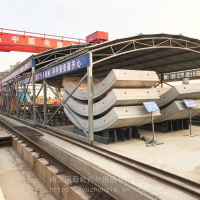 南京可移动式钢筋加工棚带轨道中铁工地活动推拉管片存放挡雨蓬