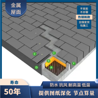 自建房 屋面翻新 朋莱金属复合瓦 施工便捷 防水抗风揭