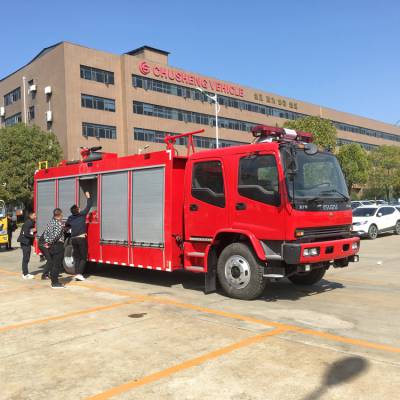 國六東風5噸水罐消防車選裝灑水功能城鎮中小型119消防救火車