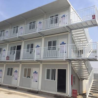 星会明 工地临时安置活动房 项目营地玻璃幕墙打包箱