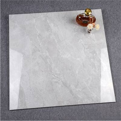 灰色全抛釉大理石地板砖800×800室内亮光地面砖