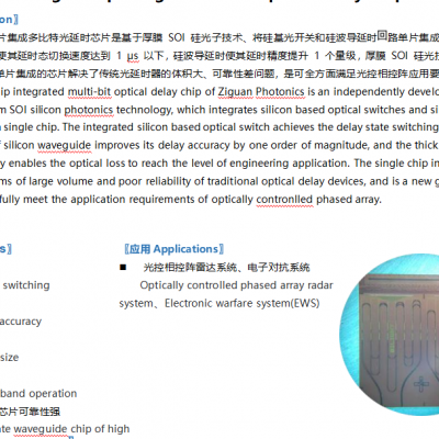 硅基单片集成 7bit 可调光延时器芯片