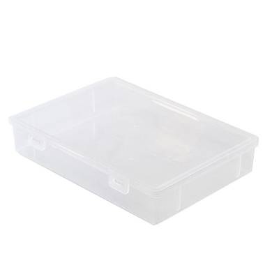 办公文具收纳盒书本防尘保护盒桌面杂物整理箱塑料透明彩笔储物盒