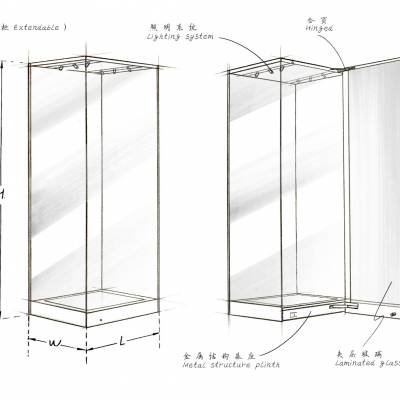 独立柜_独立柜-5_博物馆展柜_克里克展柜设计