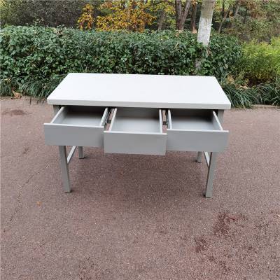 QQHQH-ZS-00214制式营具不可折叠三屉桌三斗桌