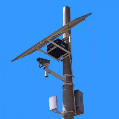 英电慧谷太阳能监控 免布线零电费 小区景区检测立杆