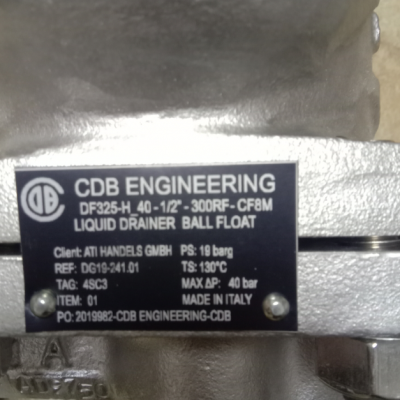 优势供应 CDB ENGINEERING 球阀 DF325.40A351CF8M