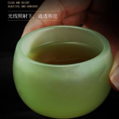 定制帝王绿琉璃茶洗 大容量功夫茶具手工茶渣缸配件茶道茶杯茶壶