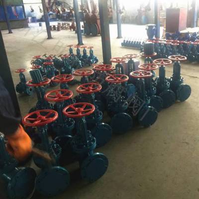 浙江明精J41F46-16C DN300手动衬四氟截止阀 防腐耐酸耐碱钢衬四氟厂家