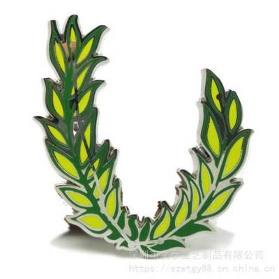 定做树叶胸针 定制各种可爱动物胸章 设计衣服胸针 胸徽定做厂