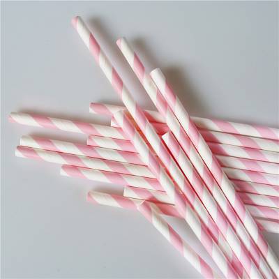 厂家直销 一次性环保纸吸管 婚庆欧美创意纸质吸管 彩色条纹25支
