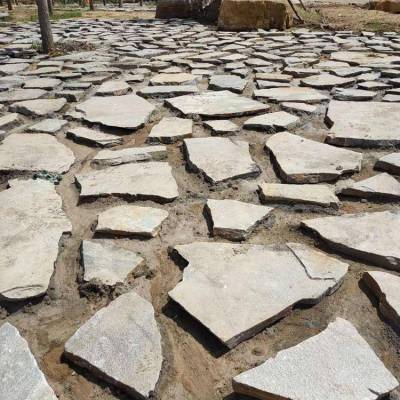 自然面碎拼石 铺地防滑板岩文化石 粗糙面毛片石