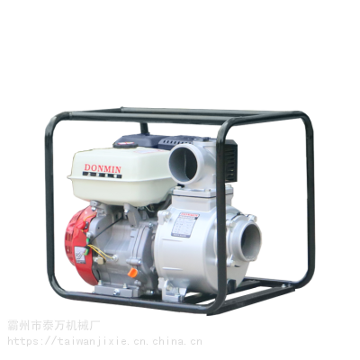 泰万汽油动力水泵应急防汛排水泵便携式大流量高扬程排水泵