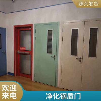 彩钢板洁净手术室门净化钢制医用门医院单开手动气密门定做