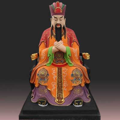 勾陈上宫天皇大帝神像 紫微大帝塑像 青华大帝 东华帝君 太皇大帝 四御大帝