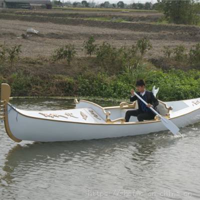 包邮中国欧式木渔威尼斯贡多拉游手划船酒店景观装饰模型服务类船
