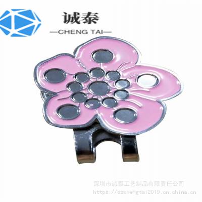 打弯帽夹订做 金属磁性帽夹 上色帽夹制作厂