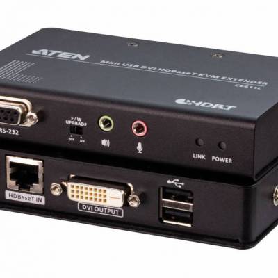 ATEN CE611 迷你型USB DVI HDBaseT™ KVM 信号延长器