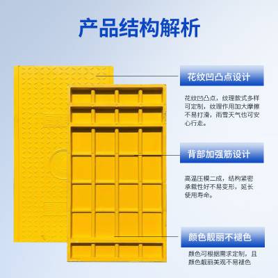 云南昆明电缆沟盖板 复合电力树脂电缆盖板